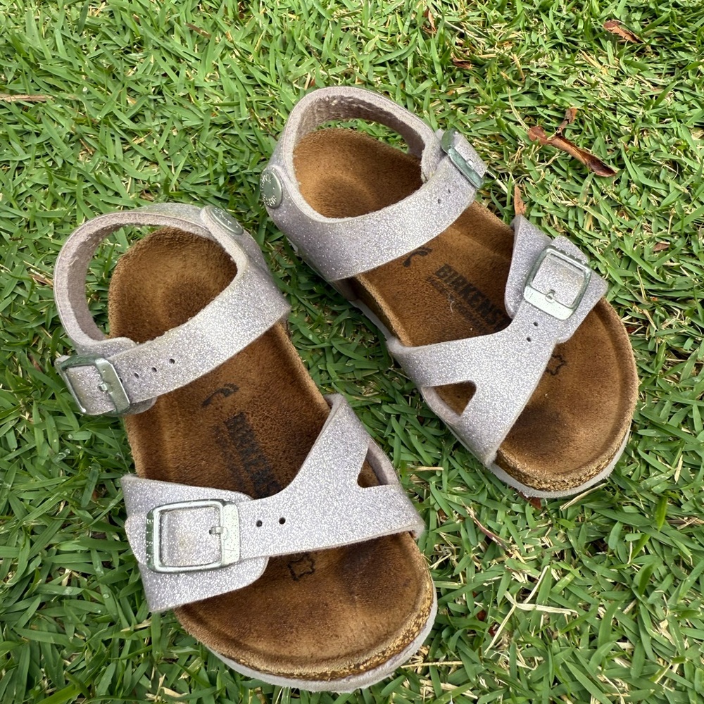 Birkenstock Kids Silver Sandals